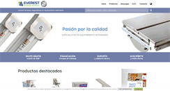 Desktop Screenshot of everest-tecnovet.com